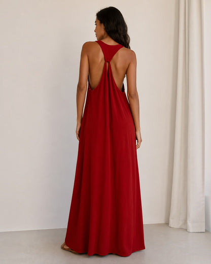 Vestido solea terracota