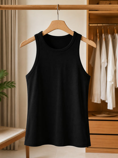 Camiseta nadadora básica negra