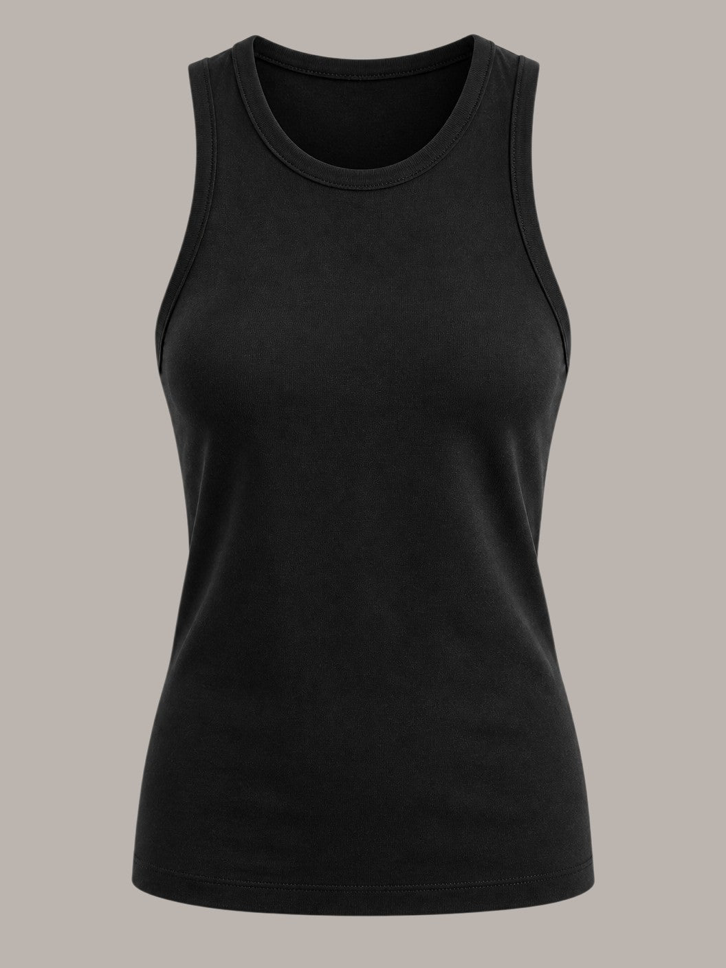 Camiseta nadadora básica negra de A F R A A T E L I E R en poliéster y elastano con ajuste cómodo y flexible