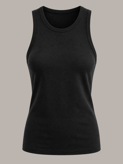 Camiseta nadadora básica negra de A F R A A T E L I E R en poliéster y elastano con ajuste cómodo y flexible
